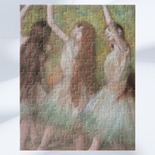 Grüne Tänzer von Edgar Degas, Vintage Ballettkunst Puzzle