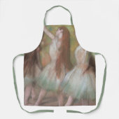 Grüne Tänzer von Edgar Degas, Vintage Ballettkunst Schürze (Vorderseite)
