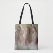 Grüne Tänzer von Edgar Degas, Vintage Ballettkunst Tasche (Vorderseite)