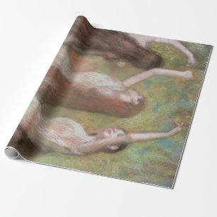 Grüne Tänzerinnen von Edgar Degas, Vintage Ballett Geschenkpapier