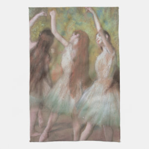 Grüne Tänzerinnen von Edgar Degas, Vintage Ballett Geschirrtuch