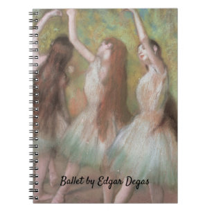 Grüne Tänzerinnen von Edgar Degas, Vintage Ballett Notizblock
