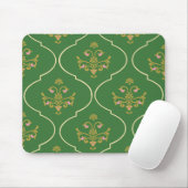 Grüne Tapisserie Mousepad (Mit Mouse)