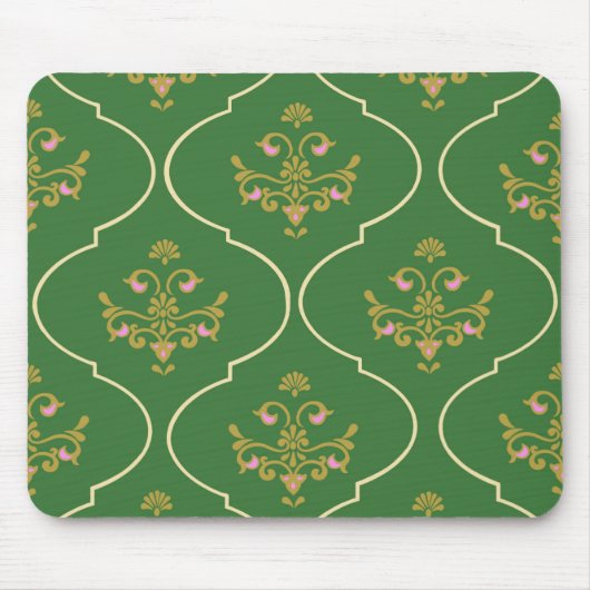 Grüne Tapisserie Mousepad (Vorne)