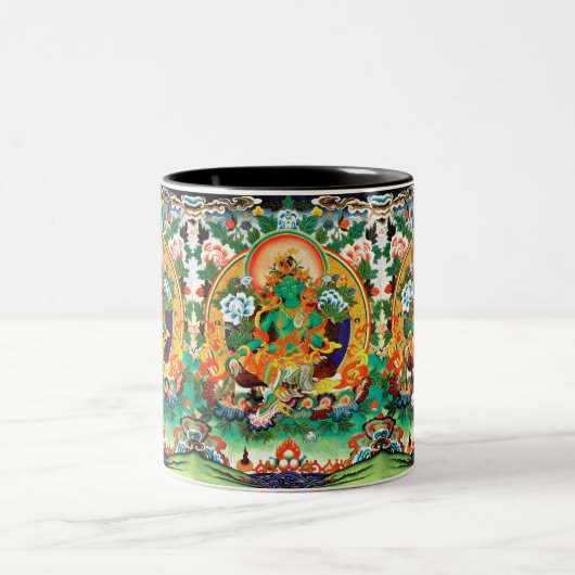 GRÜNE TARA TASSE TIBET-KUNST-EXOTICA (Mittel)