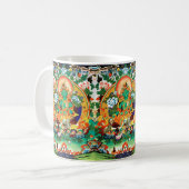 GRÜNE TARA TASSE TIBET-KUNST-EXOTICA (Vorderseite Links)