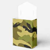 Grüne Tarnstruktur Geschenkschachtel (Geöffnet)