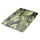 Grüne Tarnung Badematte (Schrägansicht)