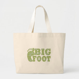 Grüne Tarnung Bigfoot Text Jumbo Stoffbeutel