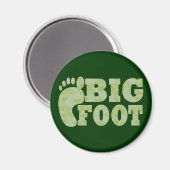 Grüne Tarnung Bigfoot Text Magnet (Vorderseite/Rückseite)