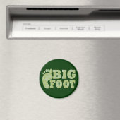 Grüne Tarnung Bigfoot Text Magnet (In Situ (Geschirrspüler))