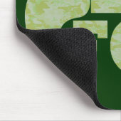Grüne Tarnung Bigfoot Text Mousepad (Ecke)