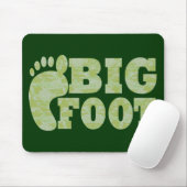 Grüne Tarnung Bigfoot Text Mousepad (Mit Mouse)
