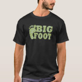 Grüne Tarnung Bigfoot Text T-Shirt (Vorderseite)