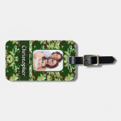 Grüne Tarnung Gepäckanhänger (Vorderseite horizontal)