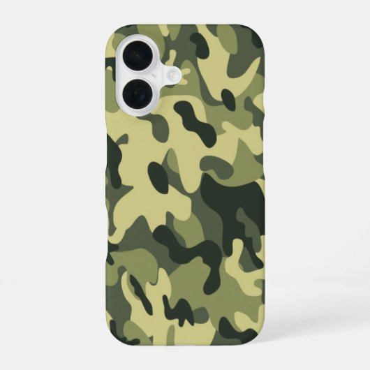 Grüne Tarnung iPhone 16 Hülle (Rückseite)