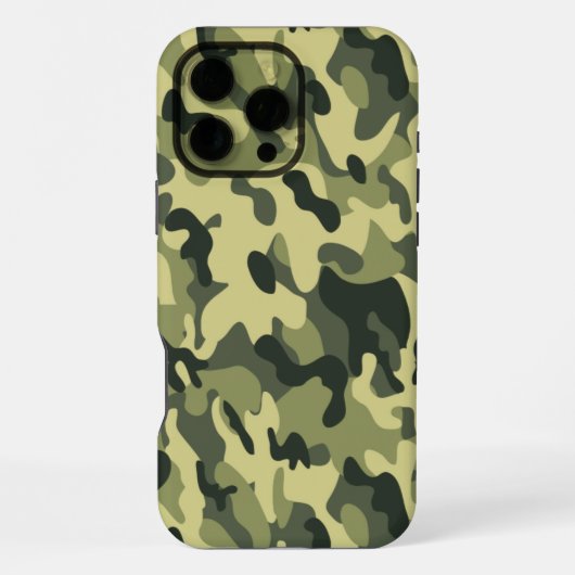 Grüne Tarnung iPhone Hülle (Rückseite)