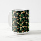 Grüne Tarnung Kaffeetasse (Vorderseite Links)