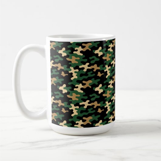 Grüne Tarnung Kaffeetasse (Links)