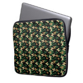 Grüne Tarnung Laptopschutzhülle (Vorderseite Links)
