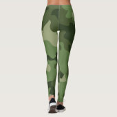 Grüne Tarnung Leggings (Rückseite)