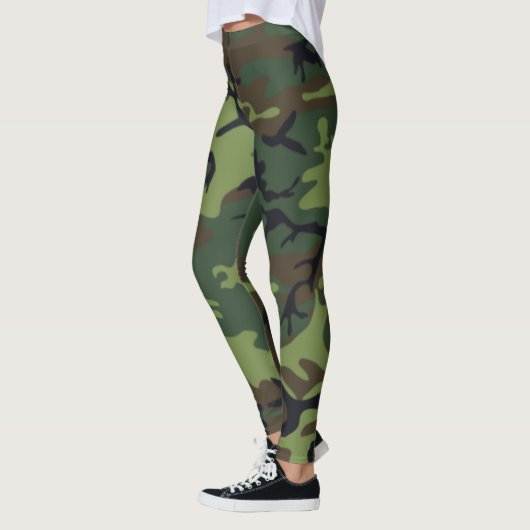 Grüne Tarnung Leggings (Links)