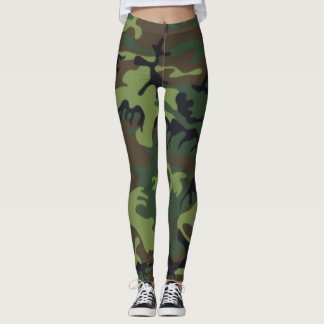 Grüne Tarnung Leggings
