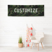 Grüne Tarnung Militär-USA-Service-Party-Fahne Banner (Insitu)