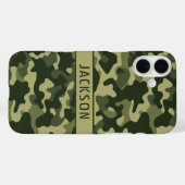 Grüne Tarnung Personalisiert Case-Mate iPhone Hülle (Rückseite (Horizontal))