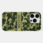 Grüne Tarnung Personalisiert Case-Mate iPhone Hülle (Rückseite (Horizontal))