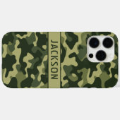 Grüne Tarnung Personalisiert Case-Mate iPhone Hülle (Rückseite (Horizontal))