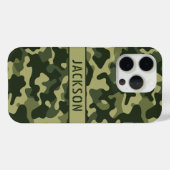 Grüne Tarnung Personalisiert Case-Mate iPhone Hülle (Rückseite (Horizontal))