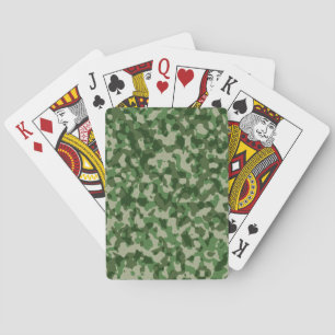 Grüne Tarnung Spielkarten
