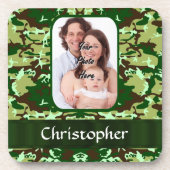 Grüne Tarnung Untersetzer (Vorderseite)