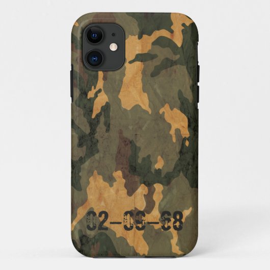 Grüne Tarnung Vintag 2020 Case-Mate iPhone Hülle (Rückseite)
