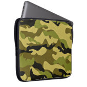 Grüne Tarnungsarmeebeschaffenheit Laptopschutzhülle (Vorne Rechts)