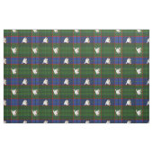 Grüne Tartan-Bulldogge Stoff (Fat Quarter (45,7 x 55,9 cm))