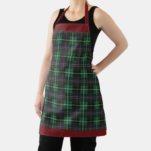 Grüne Tartan Karierte Schürze (InSitu)