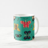 Grüne Tasse der geometrischen Schmetterlinge (VorderseiteRechts)