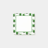 Grüne Tasse für Bier - Weiße Hinweise Post-it Klebezettel (Vorderseite)