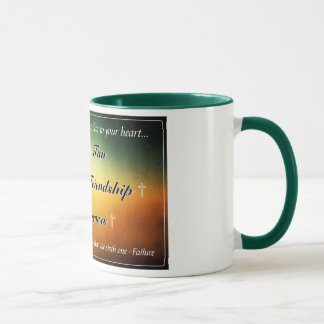 Grüne Tasse "mit fünf f" Kaffee-11oz