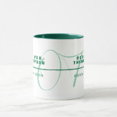 Grüne Tasse mit Namen (Zentrum)