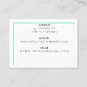 Grüne Tastatur - Informationstechnologie Visitenkarte (Rückseite)