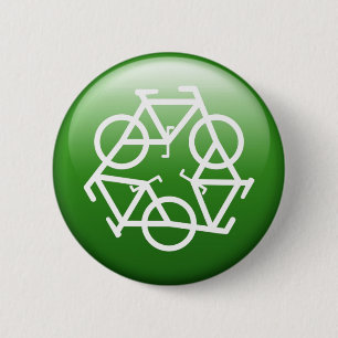 Grüne Taste von Petr Kratochvil gerecycelt Button