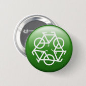 Grüne Taste von Petr Kratochvil gerecycelt Button (Vorne & Hinten)