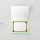 Grüne Tasten & Halterungen Danke Karte (Innenseite)