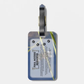 Grüne Tatzen-Service-HundeFoto Identifikation Gepäckanhänger (Rückseite vertikal)