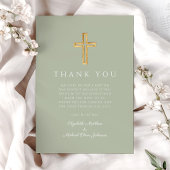 Grüne Taufe des modernen Heims Dankeskarte