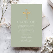 Grüne Taufe des modernen Heims Dankeskarte