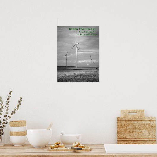 Grüne Technologie: Intelligente Energie Poster (Küche)
